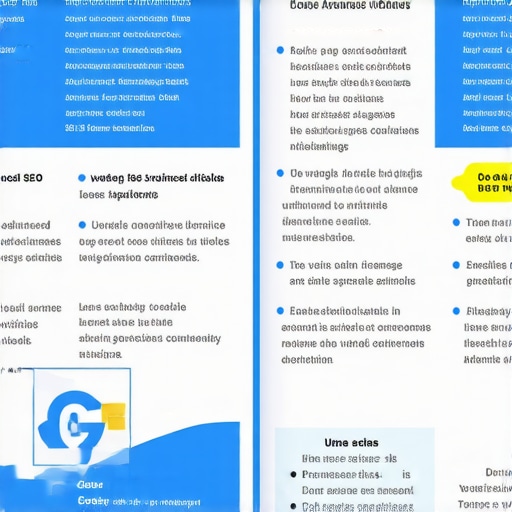 Infographic illustrating complex local SEO tactics and GMB optimization