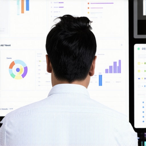 Person reviewing local SEO analytics on a computer screen