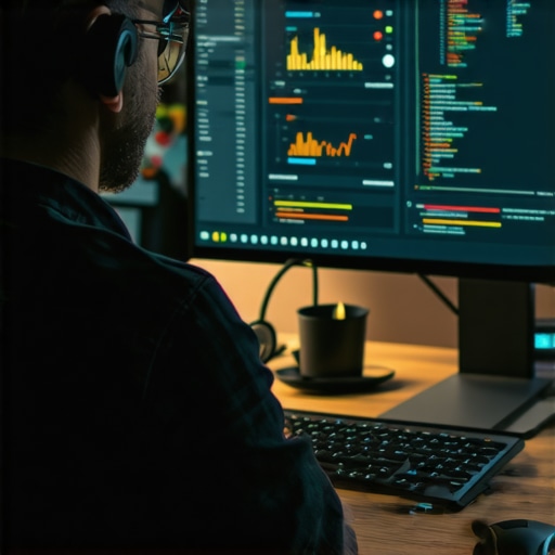 Person analyzing SEO data on a computer to understand Google ranking factors.