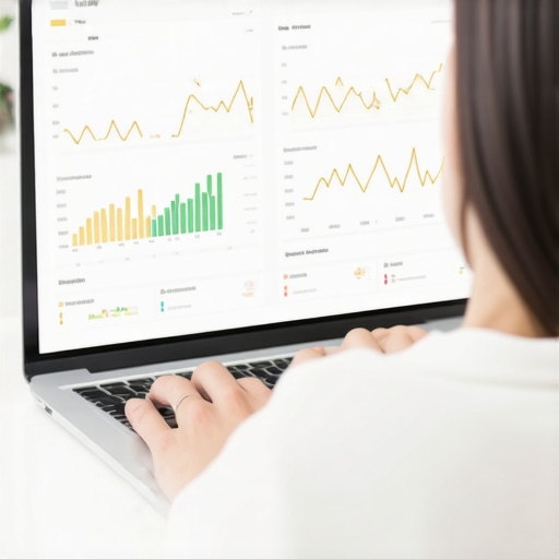 Person working on local SEO with tools on a laptop