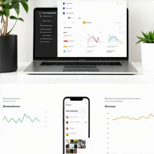 Tools for Growing Your GMB Profile Modern digital workspace with SEO tools