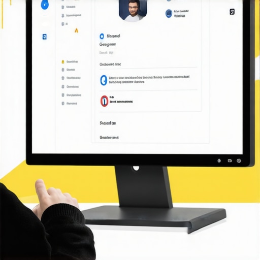 Person reviewing local business profile on screen with audit checklist