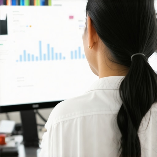 Person editing GMB profile with local SEO insights on screen