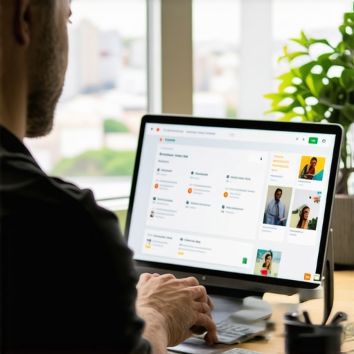 Business owner working on GMB profile optimization