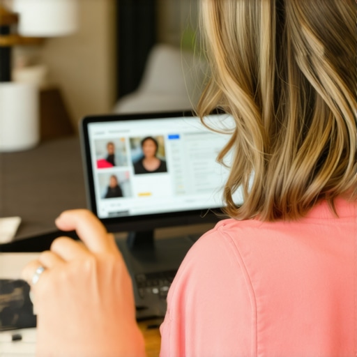 Business owner enhancing Google My Business profile