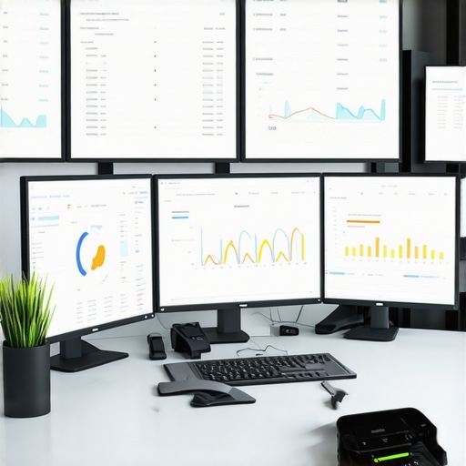 SEO Tools and Dashboard Setup for Local Rankings A workspace with screens showing local SEO dashboards and citation management tools.